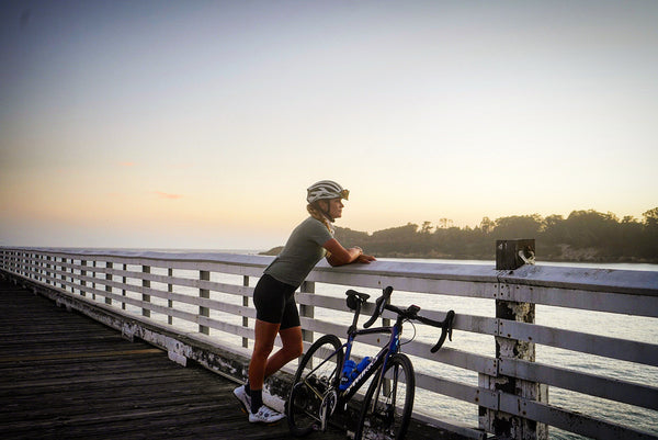 Alison with her bike