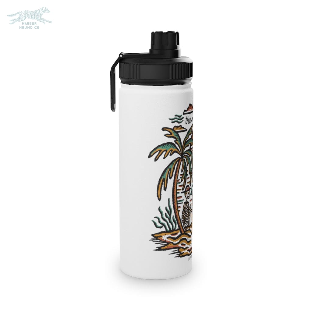 Stainless Steel Straw Bottle | Custom Printing - Printify