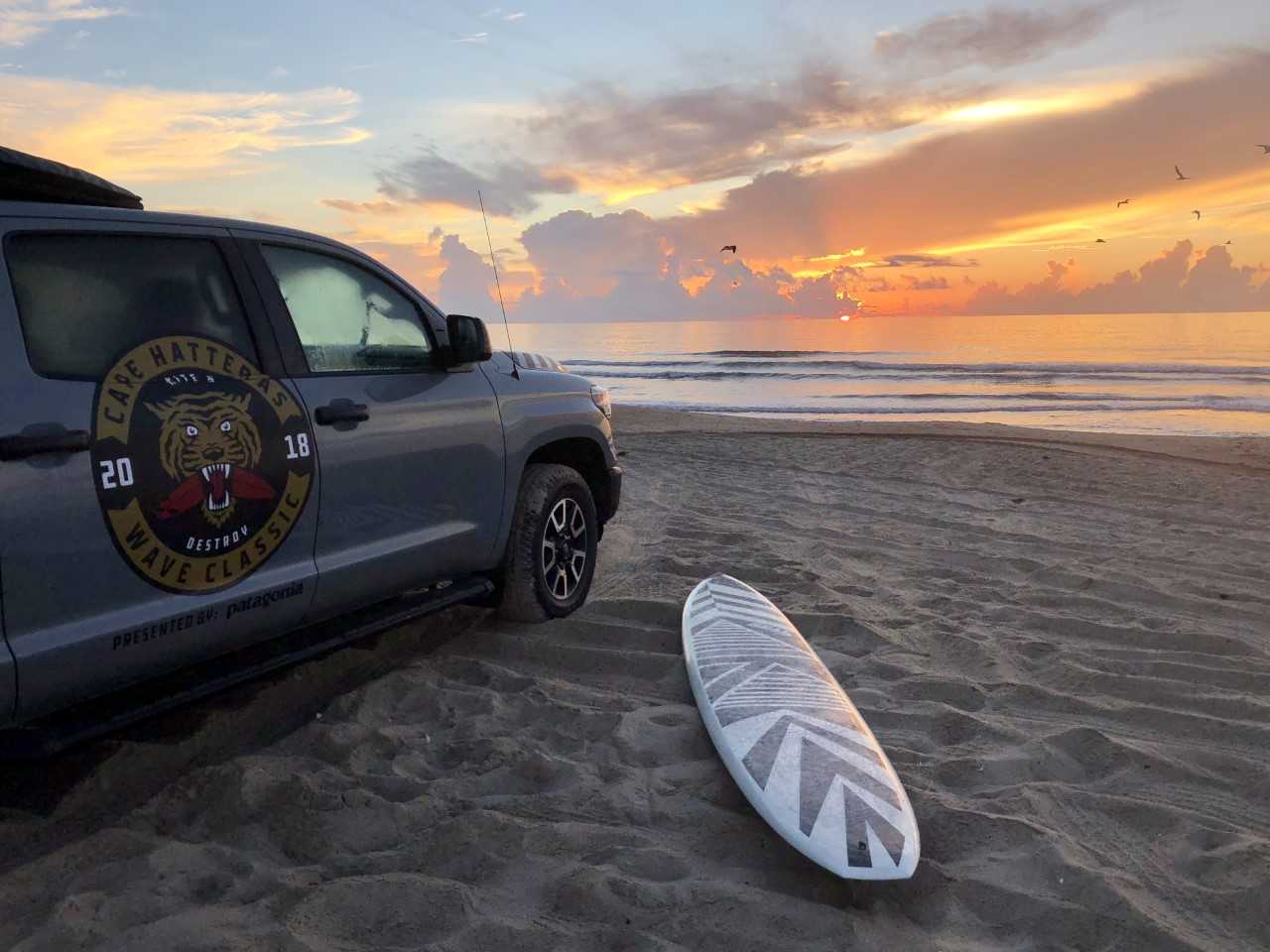 Chris Craft on the beach in Cape Hatteras