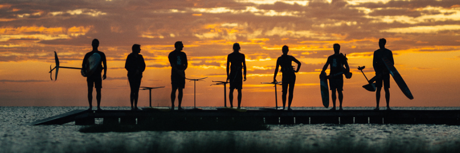 Foilers Standing on Dock