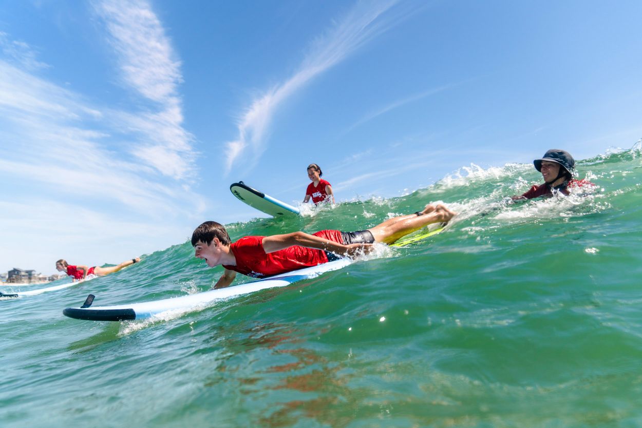 Surfing lessons and camps