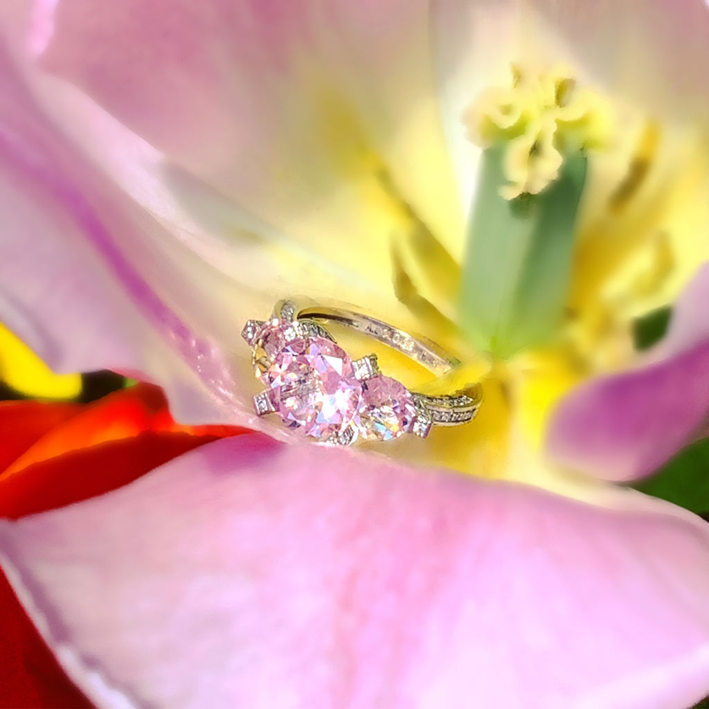 Alex Soldier Princess Morganite Ring