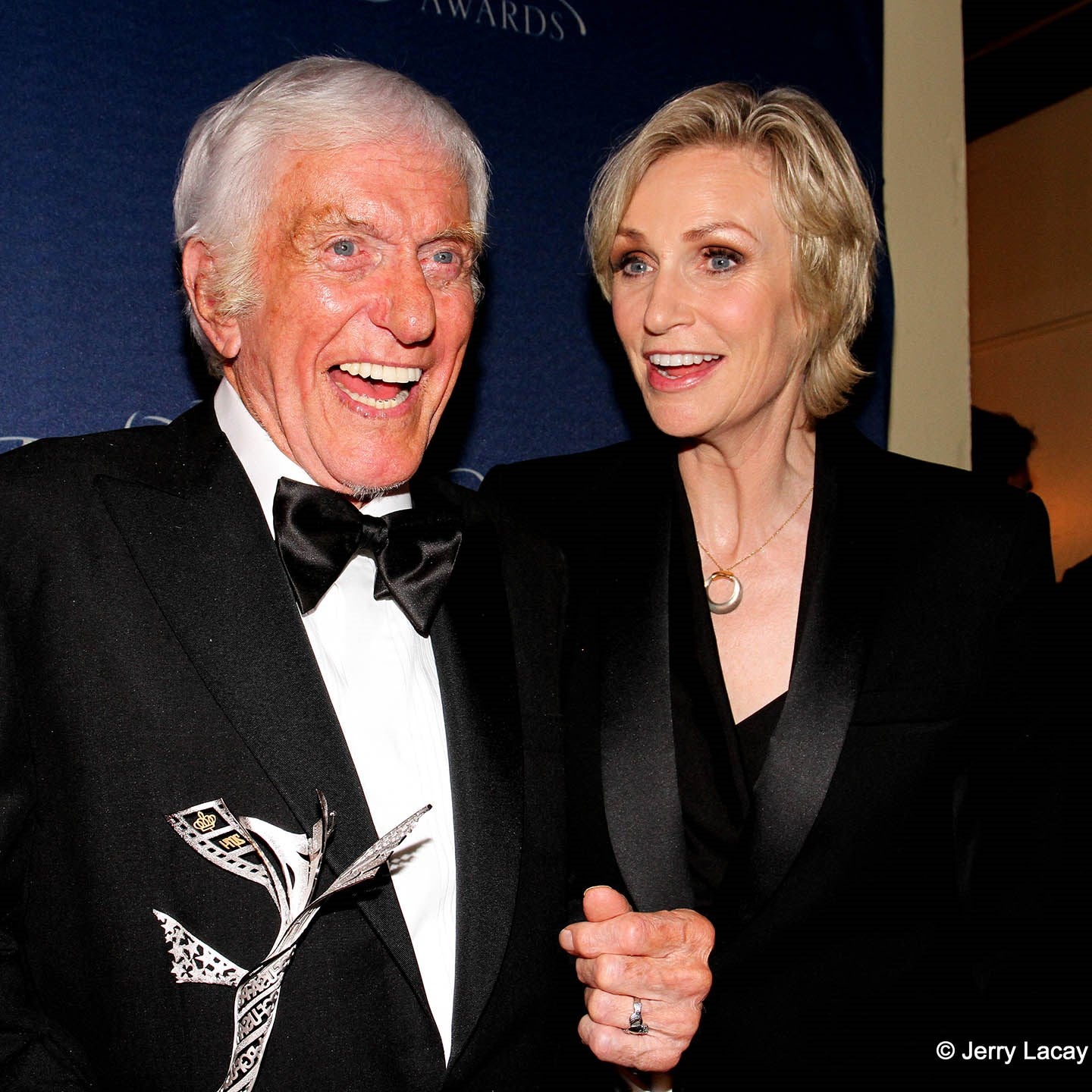 ACTRESS JANE LYNCH PRESENTING DICK VAN DYKE