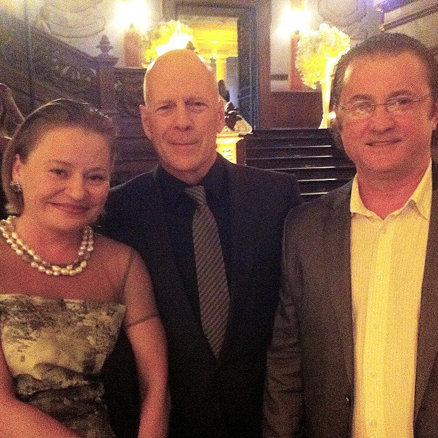 ALEX AND MARIA SOLIDER WITH BRUCE WILLIS