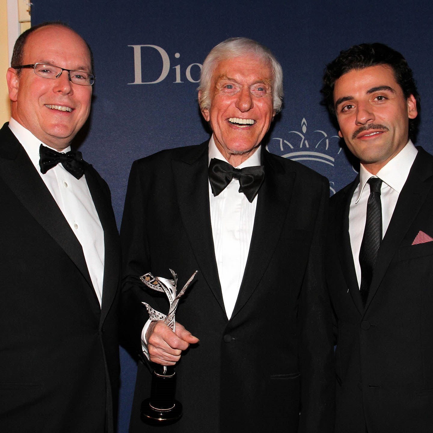 HSH PRINCE ALBERT II OF MONACO & OSCAR ISAAC PRESENTING DICK VAN DYKE