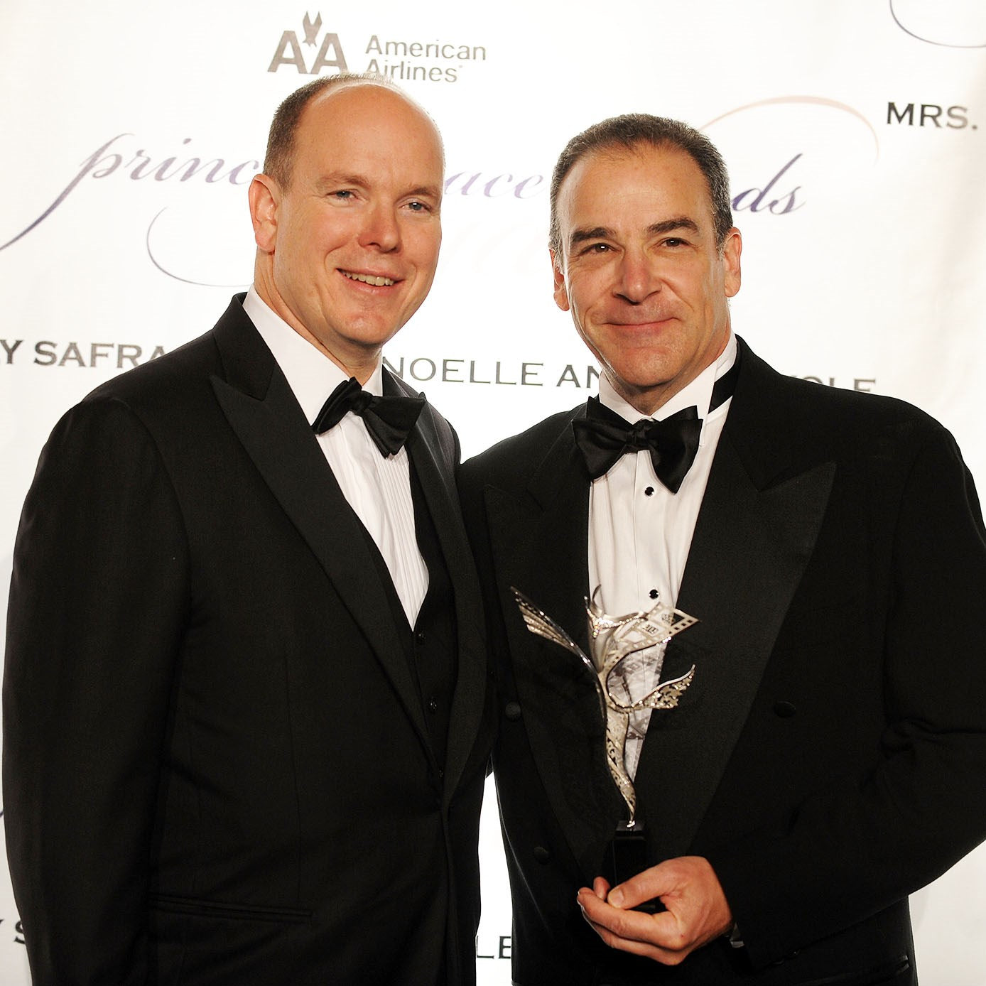 HSH PRINCE ALBERT II OF MONACO PRESENTS ACTOR MANDY PATINKIN