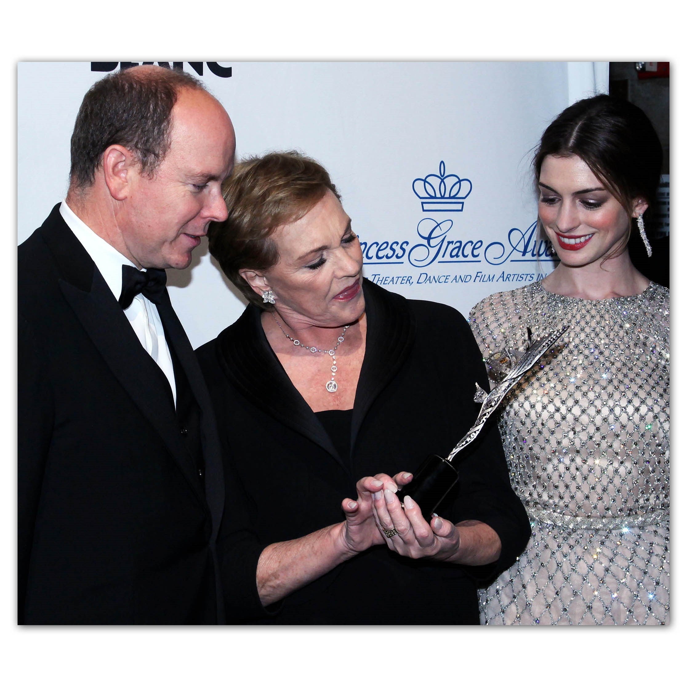 HSH PRINCE OF MONACO AND ANNE HATHAWAY AND JULIE ANDREWS