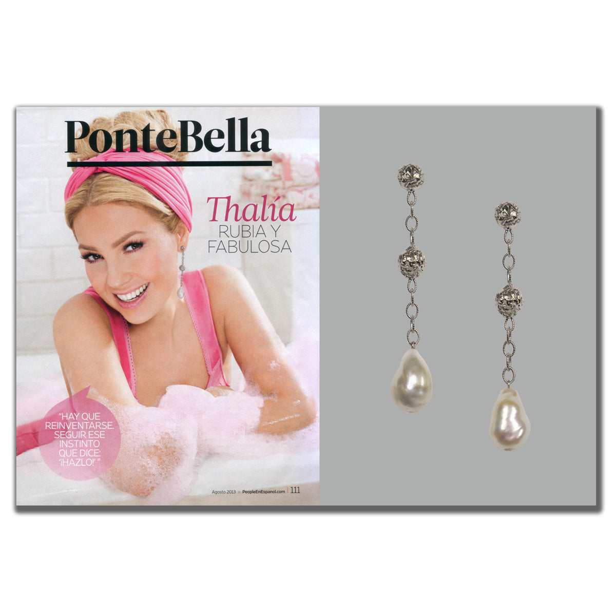 THALIA IN ALEX SOLDIER’S METEORITE PEARL EARRINGS