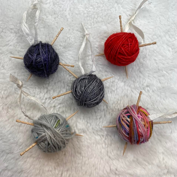 Yarn Ball Ornaments