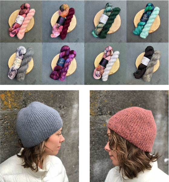 Mostly Cloudy Hat Kit and Color Palette