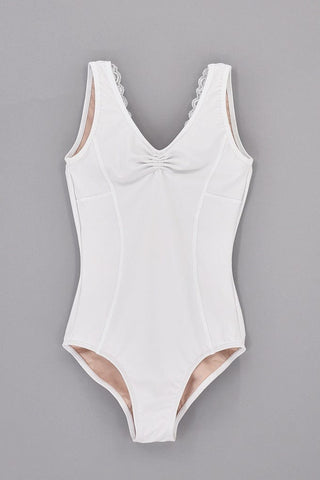 Illusion Leotard: Dust + Charcoal