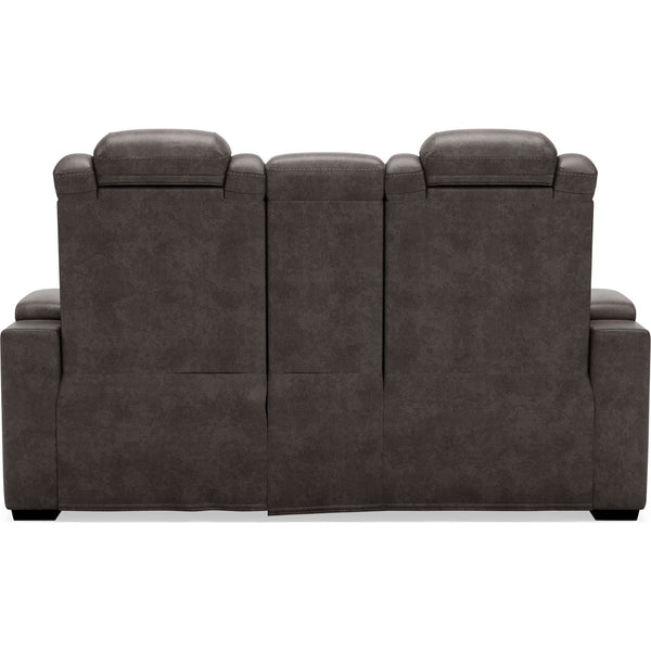 hyllmont power reclining loveseat with console