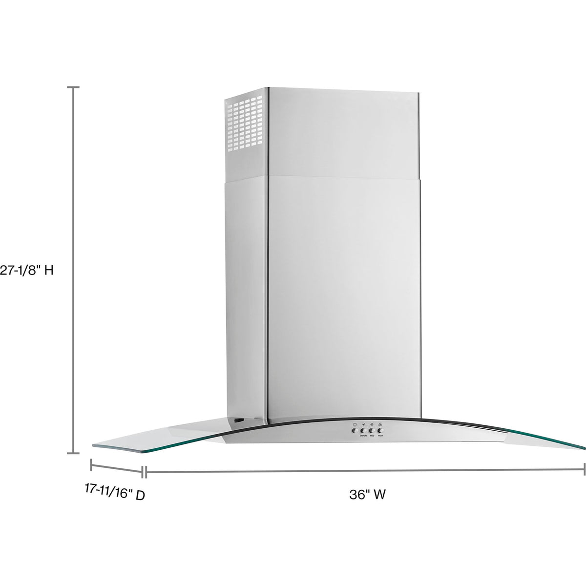 Whirlpool Range Hood (WVW51UC6LS) - Stainless Steel | Ashley Canada