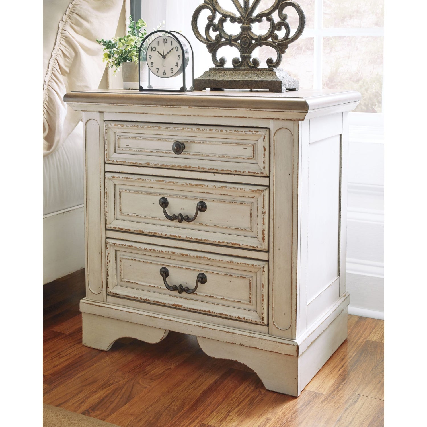 Realyn Three Drawer Nightstand Ashley HomeStore Canada