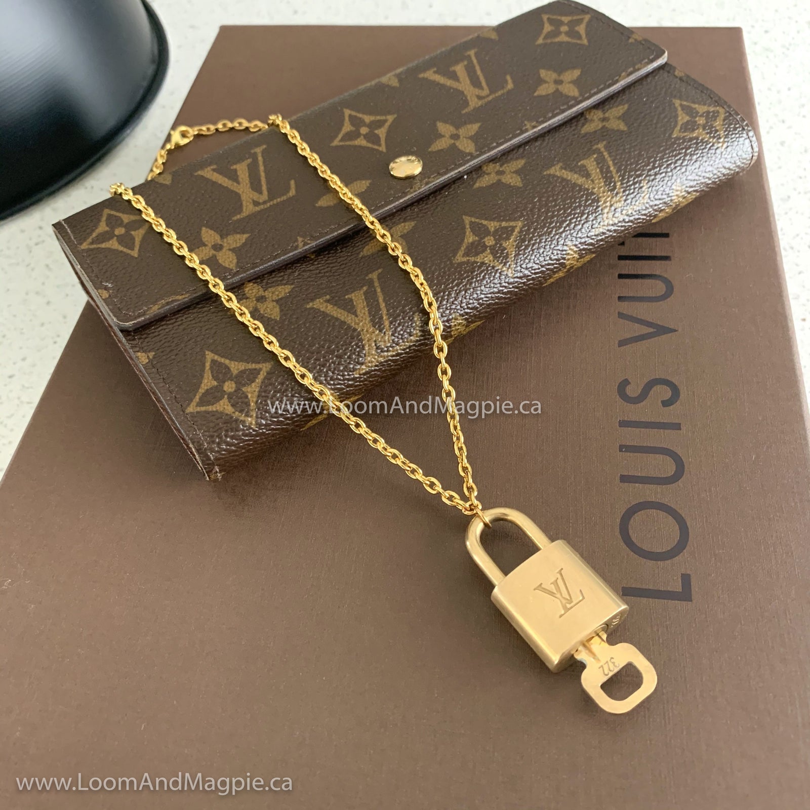 Louis Vuitton LockNRoll Red Enamel Gold Tone Necklace Louis Vuitton  TLC