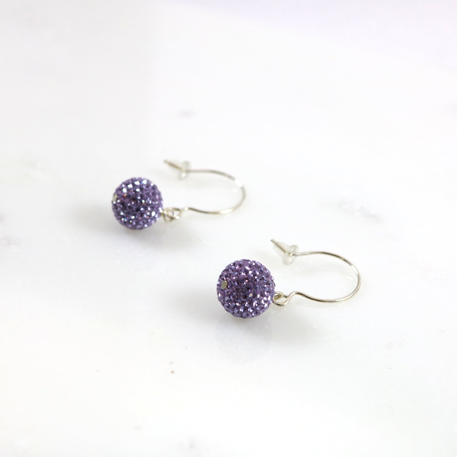 Hillberg & Berk 12mm Sparkle Ball Drop Earrings – Loom & Magpie Boutique