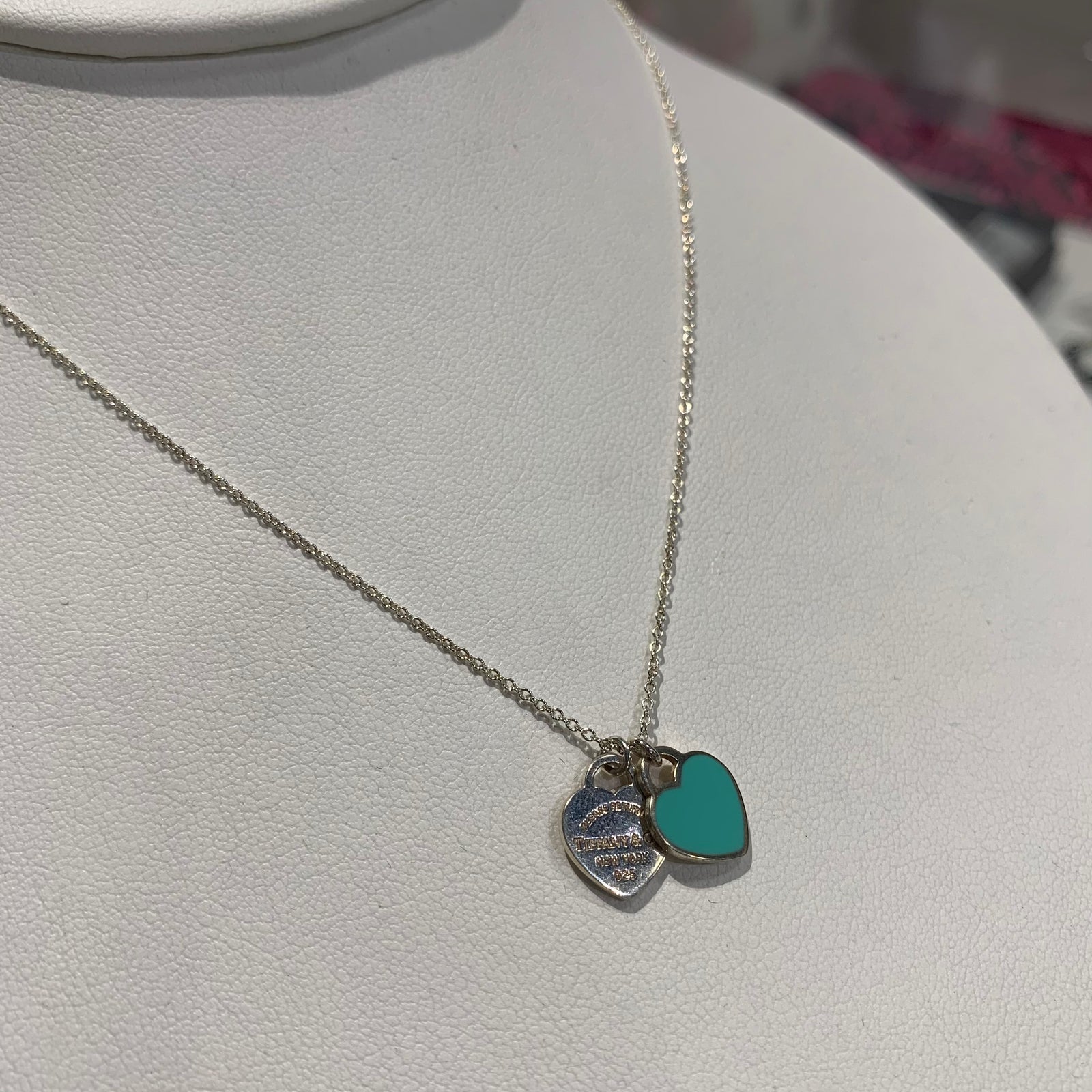 blue heart necklace tiffany