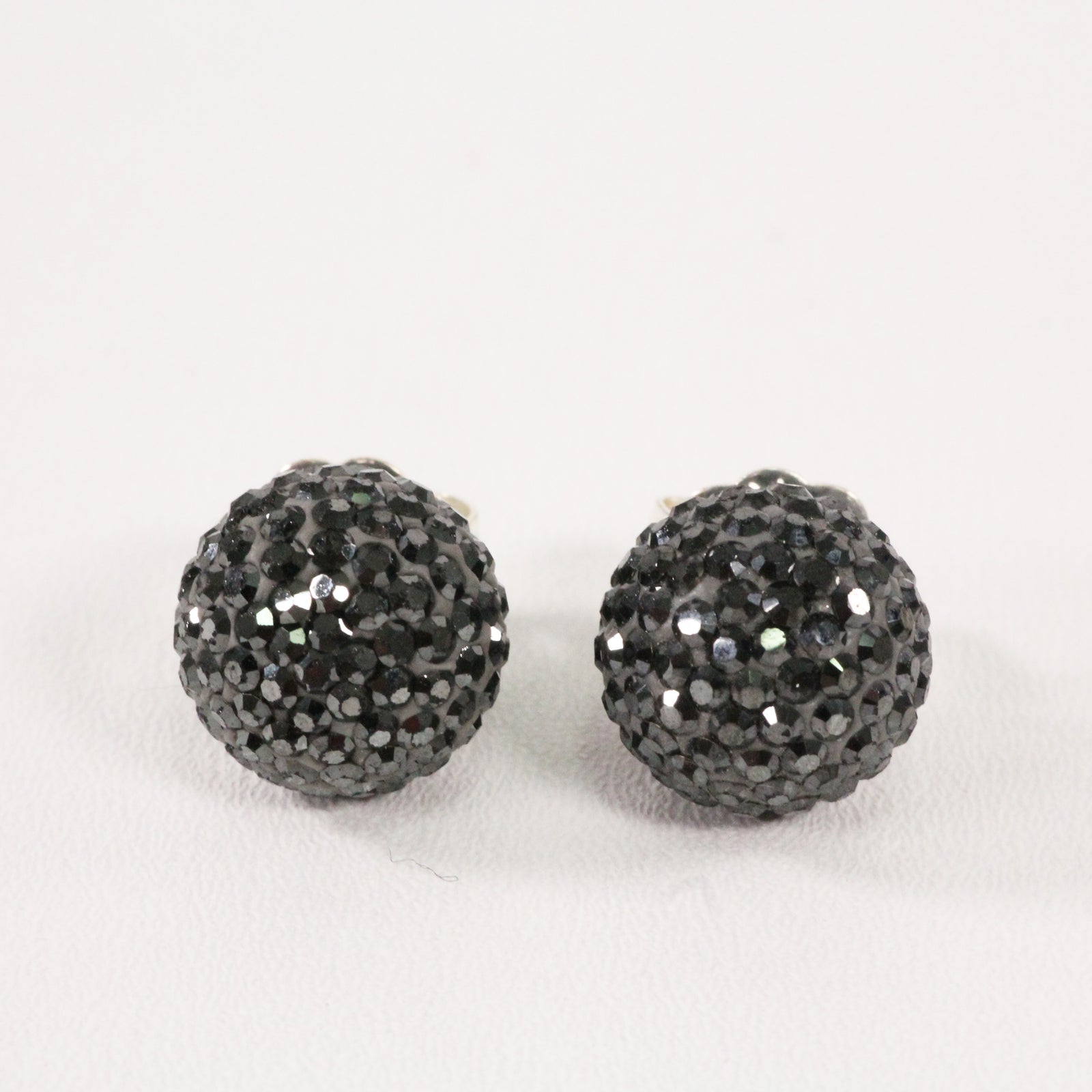 Hematite Sparkle Ball Earrings – Loom & Magpie Boutique