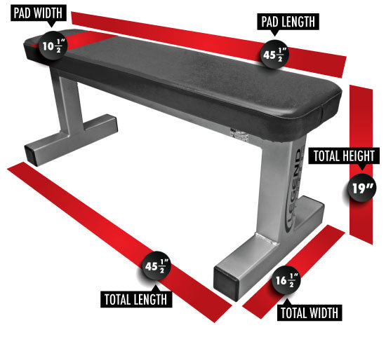 LEGEND FITNESS FLAT UTILITY BENCH 3100 – CFF STRENGTH EQUIPMENT CFF FIT