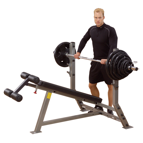 BODY SOLID PRO CLUBLINE DECLINE OLYMPIC BENCH SDB351G – CFF STRENGTH EQUIPMENT CFF FIT