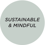 sustainable & mindful badge