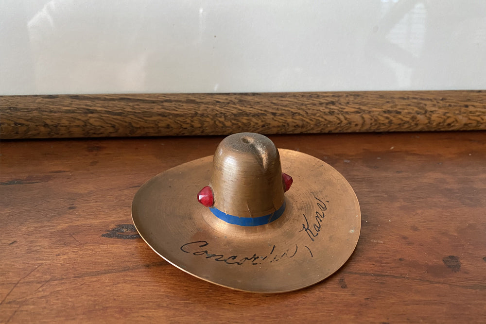 Copper Souvenir Ash Tray Hat