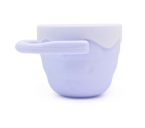 Grey Collapsible Silicone Snack Cup Baby and Toddler by MKS USA