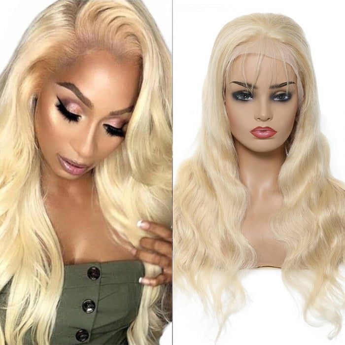 613 Blonde Body Wave 13x1 Lace Human Hair Wig Destiny Boutique 