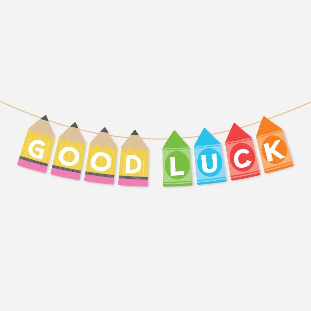 printable good luck banner template hadley designs