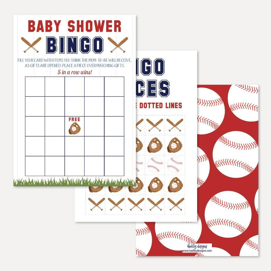 Printable baby shower bingo words