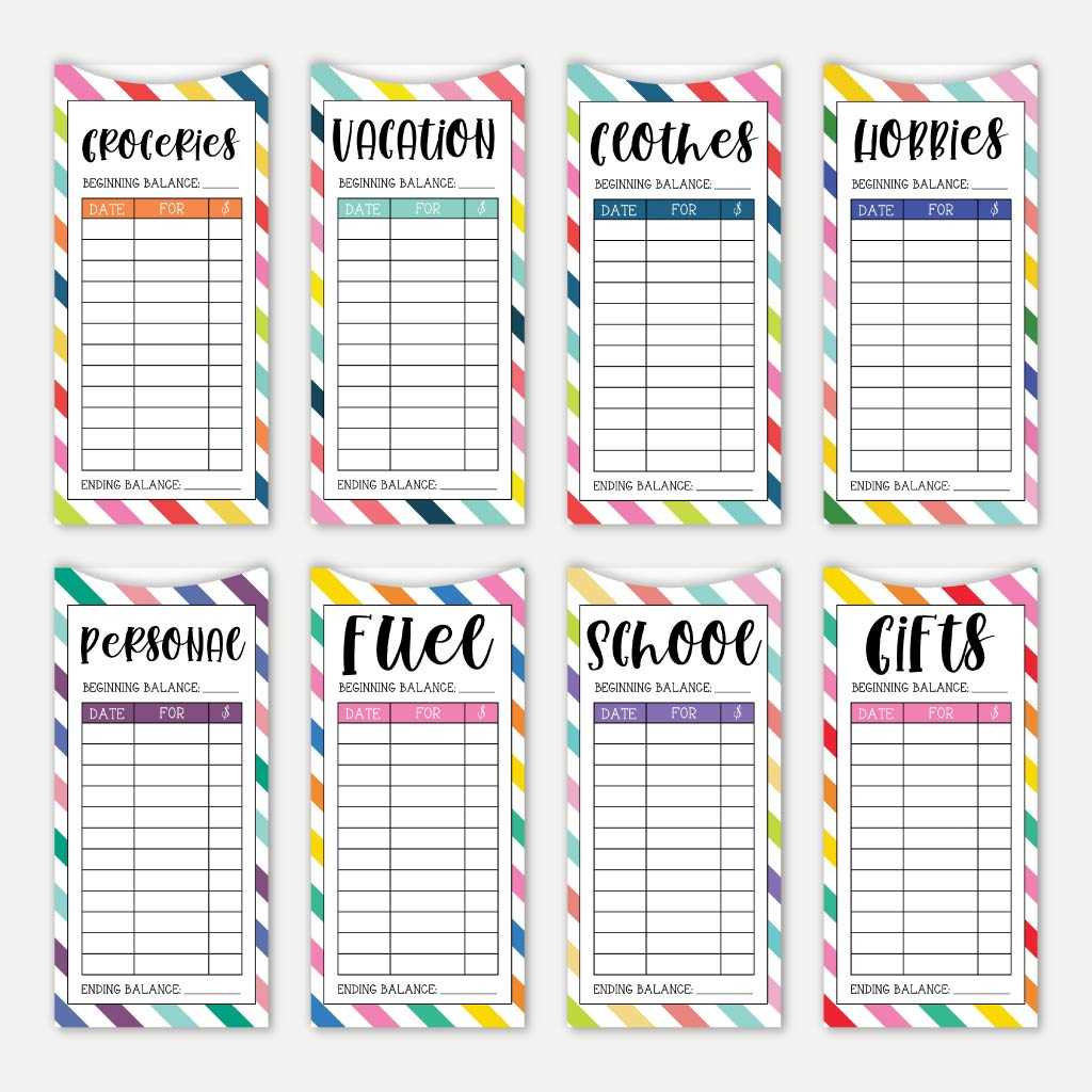 Cash Envelopes Free Printable