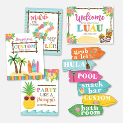 Luau Welcome Sign