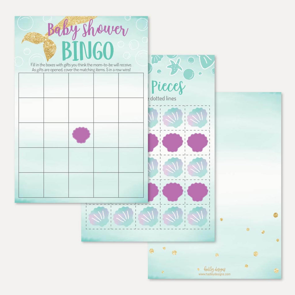 Mermaid bingo printable free