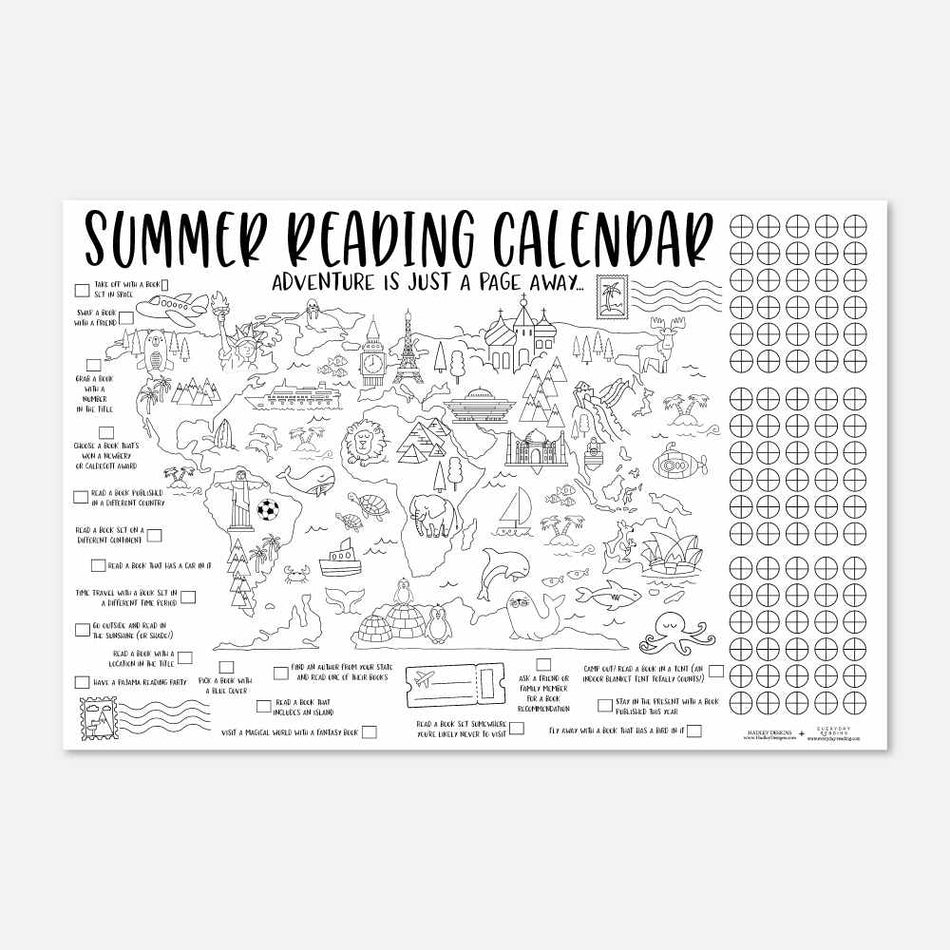 Summer Reading Calendar Printable