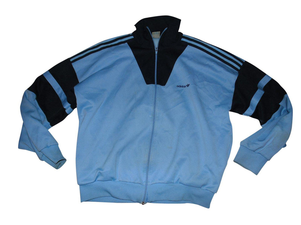 adidas blue tracksuit jacket