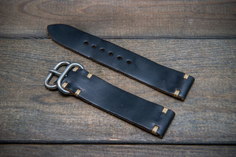 Cognac Brown Leather Watch Strap handmade Watch Band 16mm 