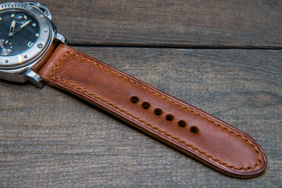 Panerai leather watch band, hand-stitched, 19 mm-26mm– finwatchstraps