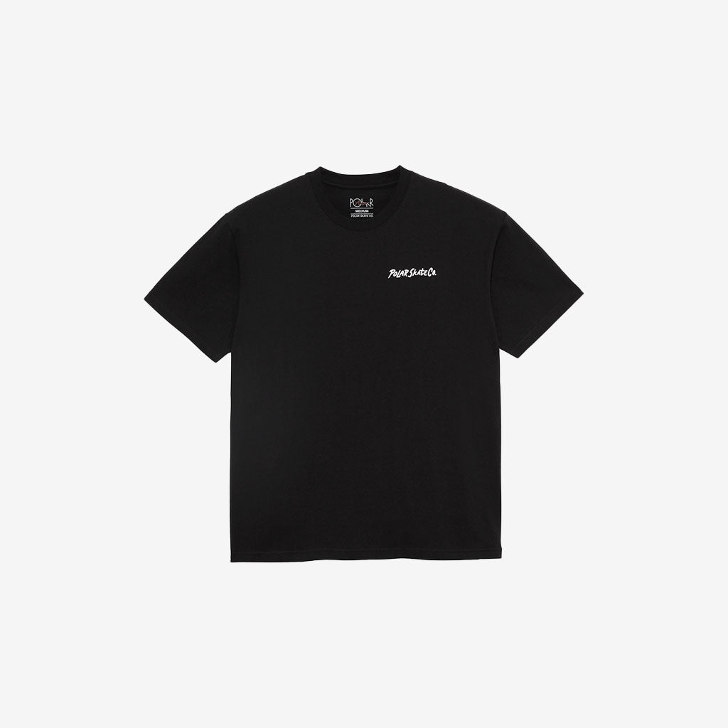 polar tee shirt campfire (black) – Amigos Skate Shop
