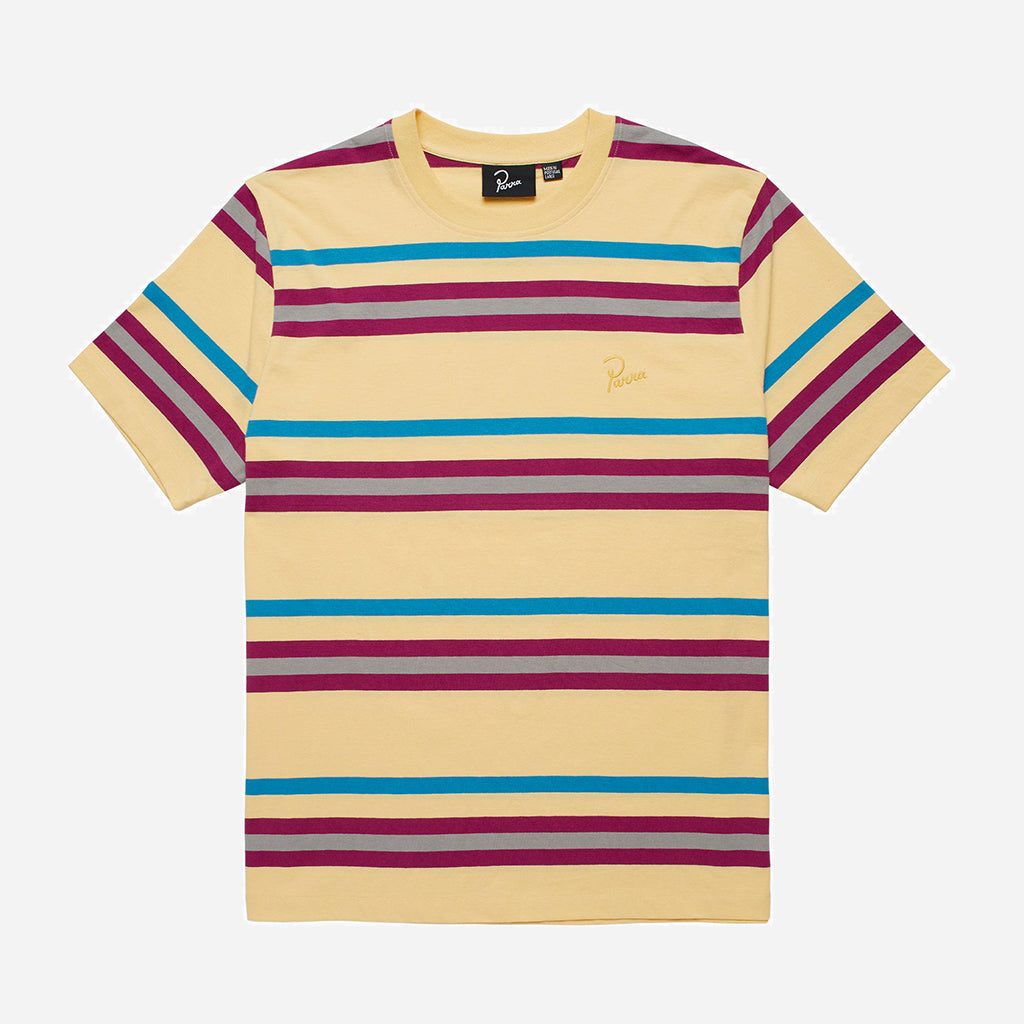 parra tee shirt stripeys (cream) – Amigos Skate Shop