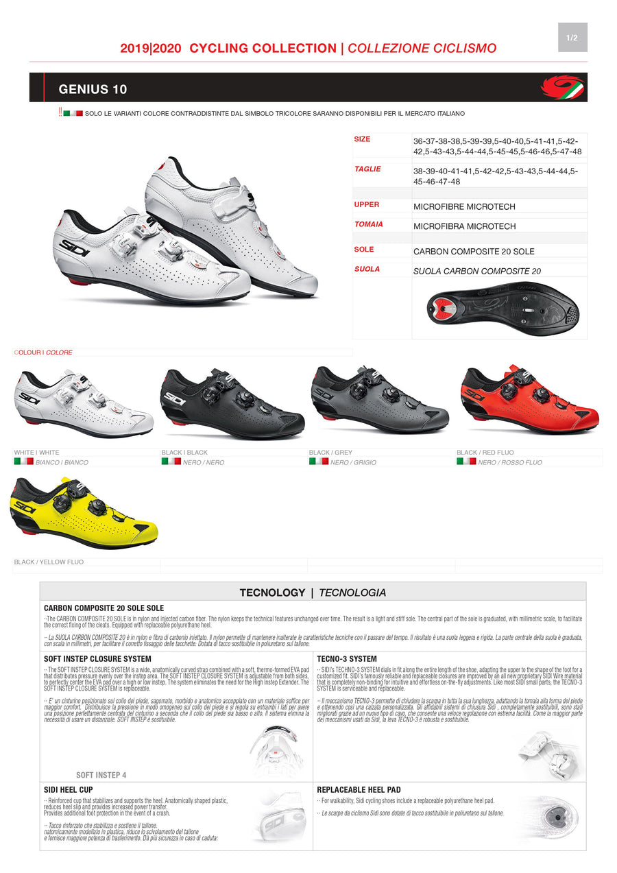 PARTS KIT - SIDI ROAD | GENIUS 10 