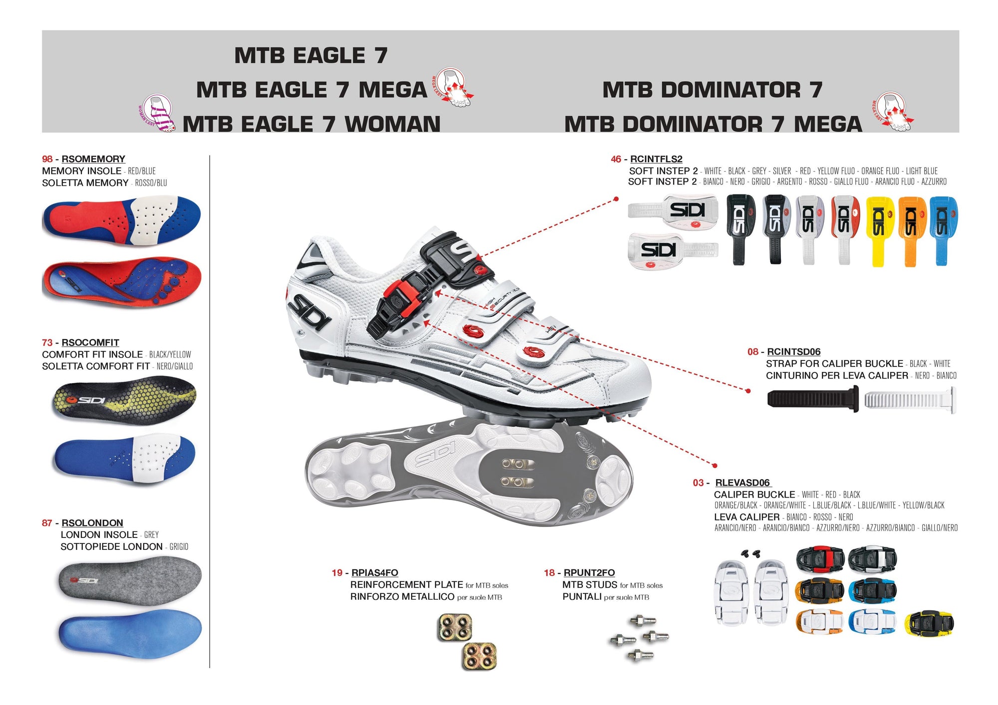 sidi cycling shoes spare parts