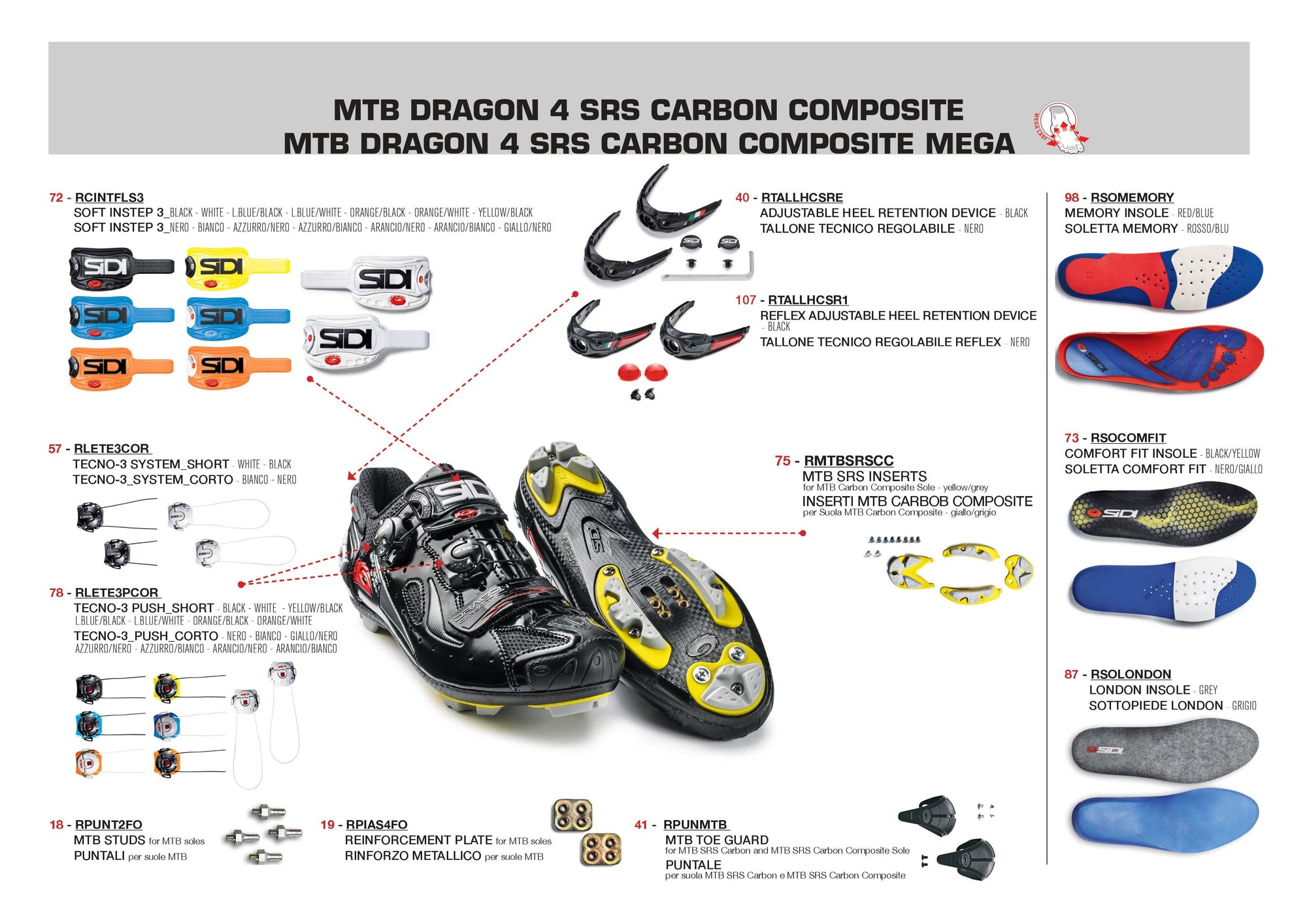 sidi dragon 3 replacement parts