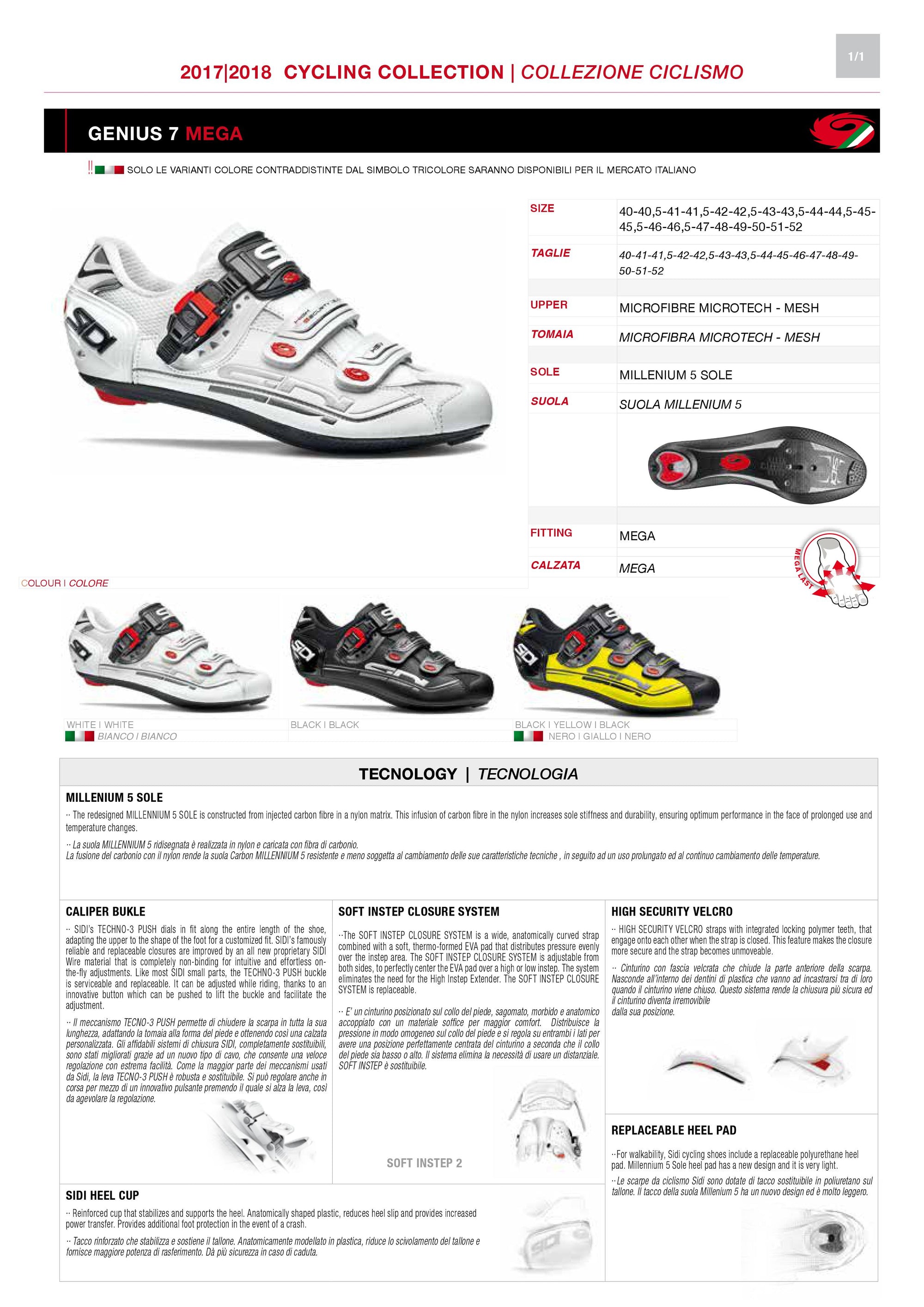 sidi genius 7 sizing