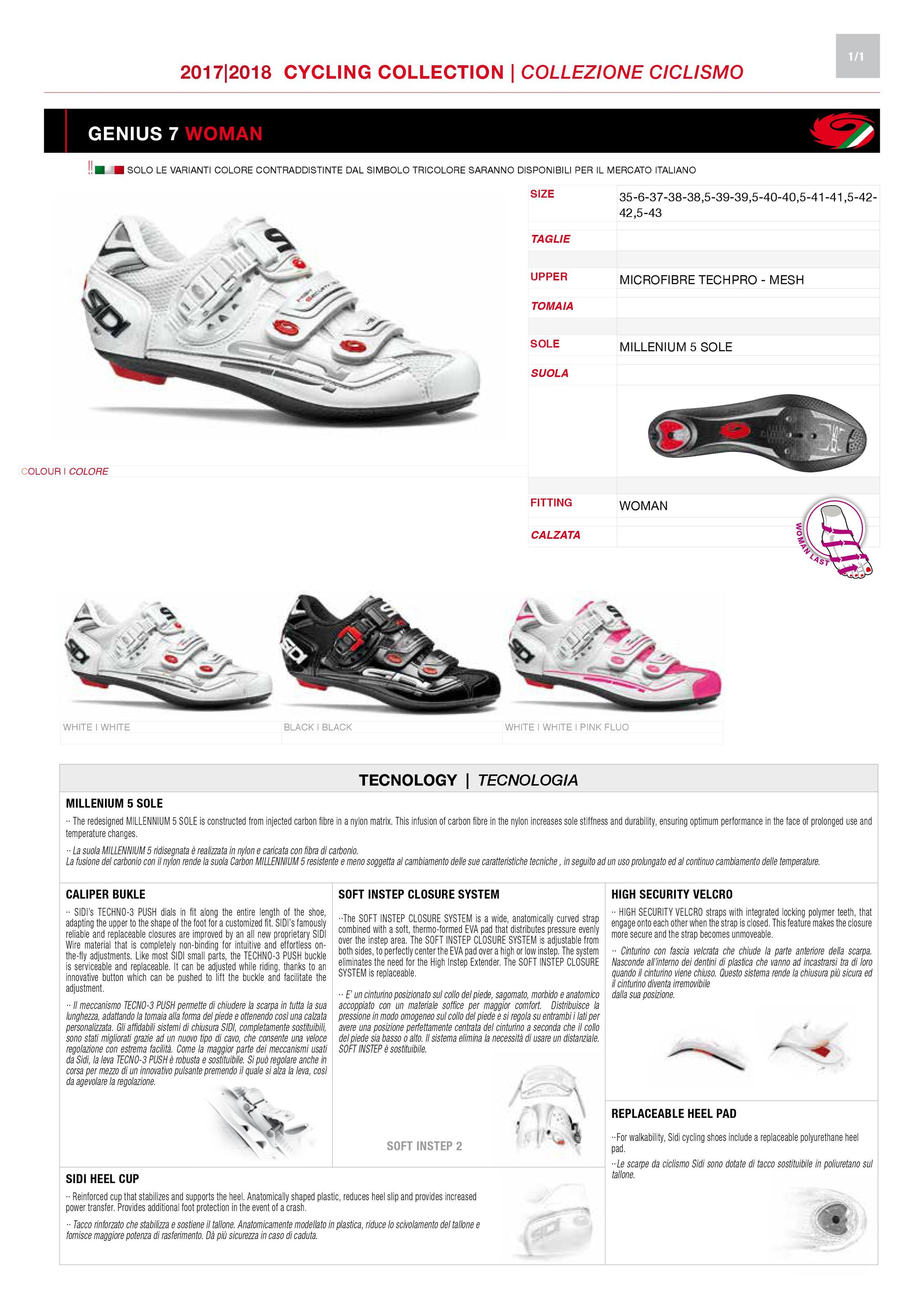 sidi cycling shoes sizing