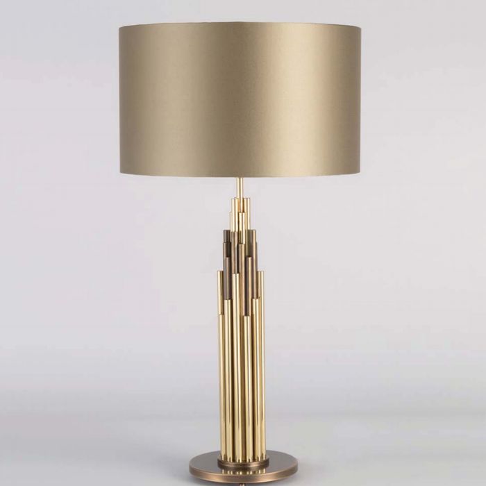 gold brass table lamp