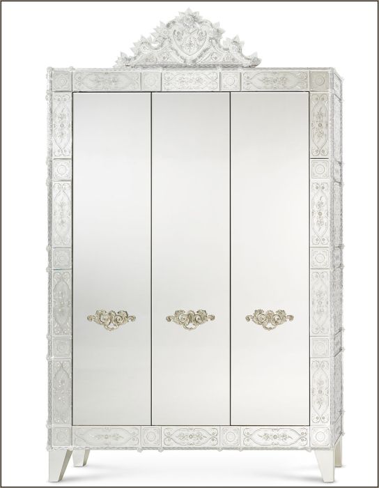 Traditional Venetian Mirror Wardrobe Classic Engraved Mirror