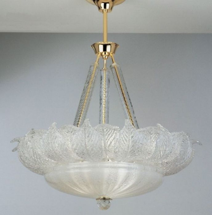Traditional Glass Ceiling Light Classic Murano Suspended Light