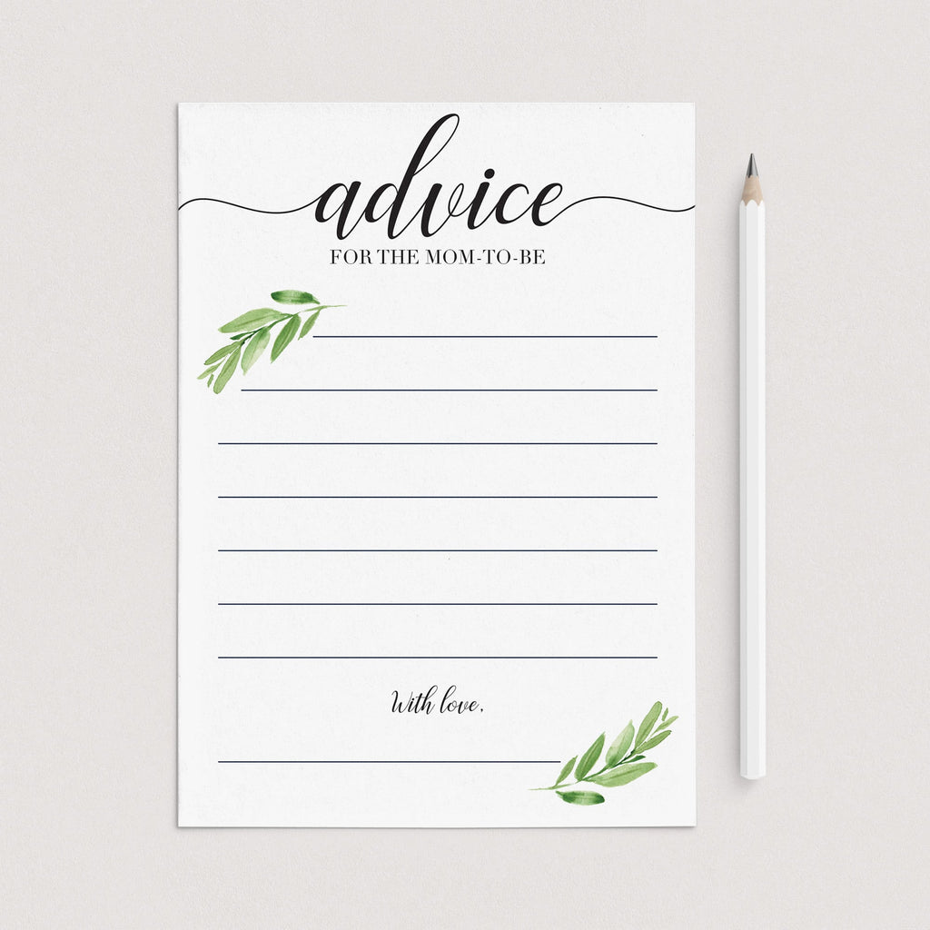 Free Mommy Advice Cards Printable Printable Form Templates And Letter