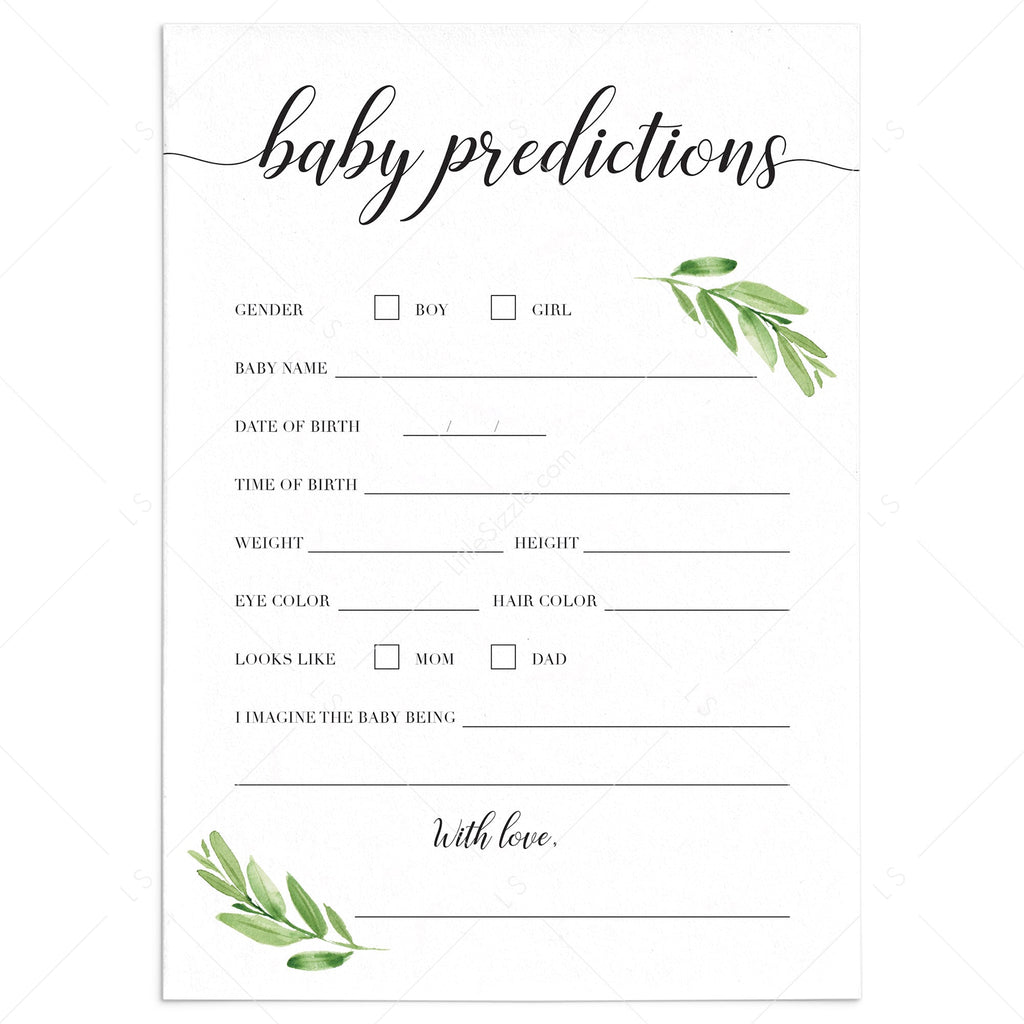 printable-baby-shower-baby-predications-card-for-greenery-baby-shower