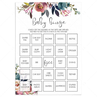 Boho themed baby shower Game Package printable | Instant download ...